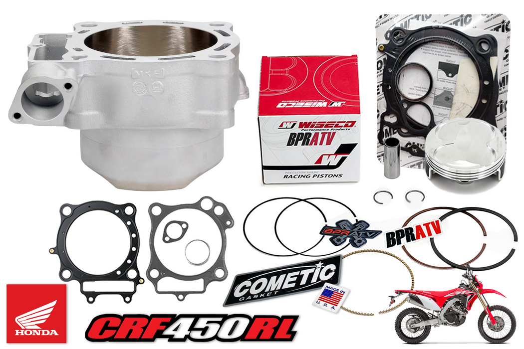 21-25 Honda CRF450RL 450RL Stock Bore Cylinder Wiseco Piston Top End Rebuild Kit
