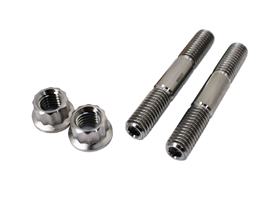 KX450F KFX450 TITANIUM Exhaust Studs Grade 5 Ti Head Pipe Stud Nut Bolt Kit Set