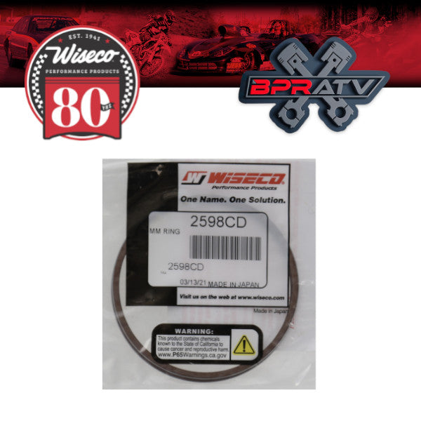 Yamaha Blaster 66 mm Stock Standard Bore Wiseco Piston Rings Rebuild Set 2598CD