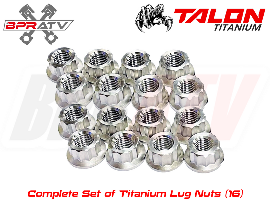 Yamaha Blaster 200 YFS200 YFS 200 TITANIUM Lug Nuts Complete Wheel Kit Set of 16