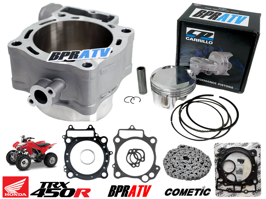 06+ TRX450R TRX 450R 96mm CP Piston Cylinder Top Cometic Stage 2 Hot Cams Chain
