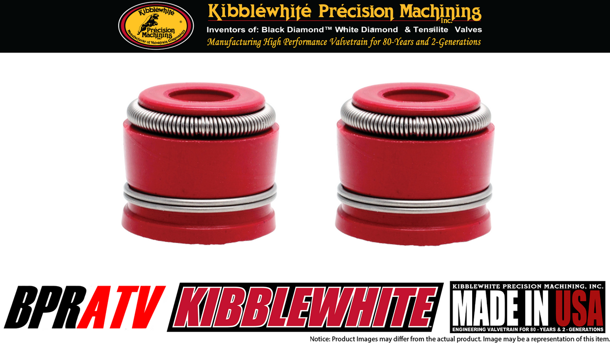 Yamaha YZ450F YZ 450F Kibblewhite RED Viton Valve Stem Seals Seal Set of 5 03-09