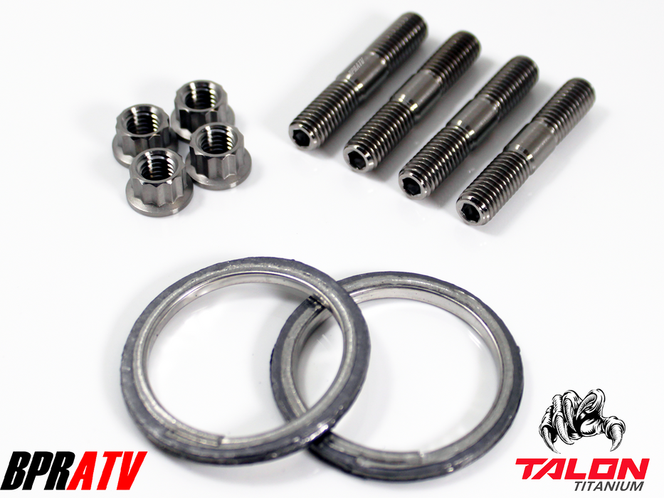 Can-Am Defender Max HD9 Exhaust Repair Kit BPRATV Titanium Studs Nuts & Gaskets