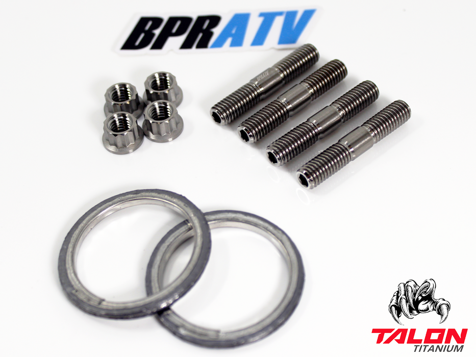 Can-Am Outlander Max 1000 Exhaust Repair Kit BPRATV Titanium Studs Nuts Gaskets