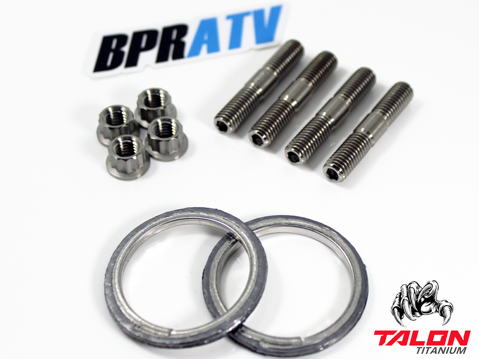 Can-Am Defender HD10 HD8 Exhaust Repair Kit BPRATV Titanium Studs Nuts & Gaskets