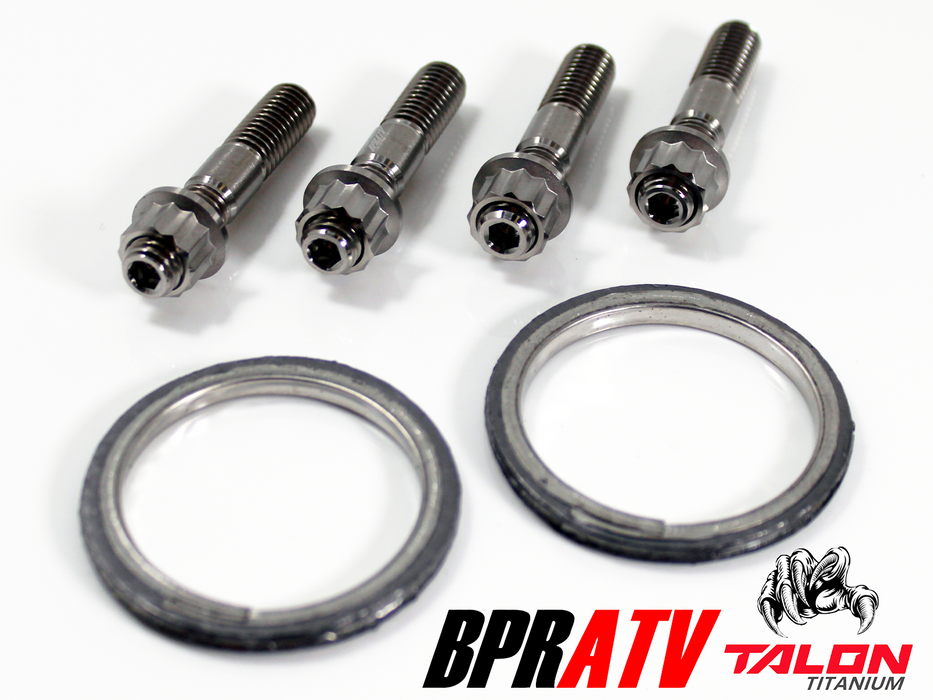 Can-Am Commander 800 800R Exhaust Repair Kit BPRATV Titanium Studs Nuts & Gasket