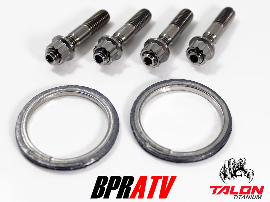 Can-Am Defender HD10 HD8 Exhaust Repair Kit BPRATV Titanium Studs Nuts & Gaskets