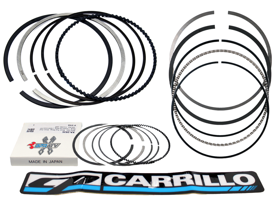 02-16 Honda CRF450R CRF 450R Stock 100mm Big Bore CP Carrillo Piston Rings Only