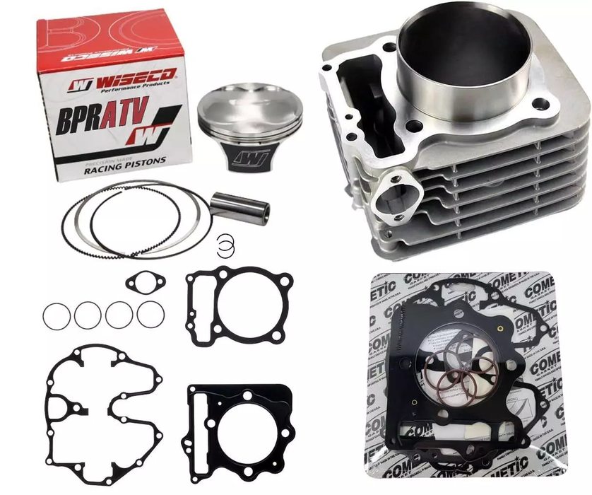 Honda 400EX Top End Rebuild Kit Wiseco 4606M08500 Stock Cylinder Assembly Parts