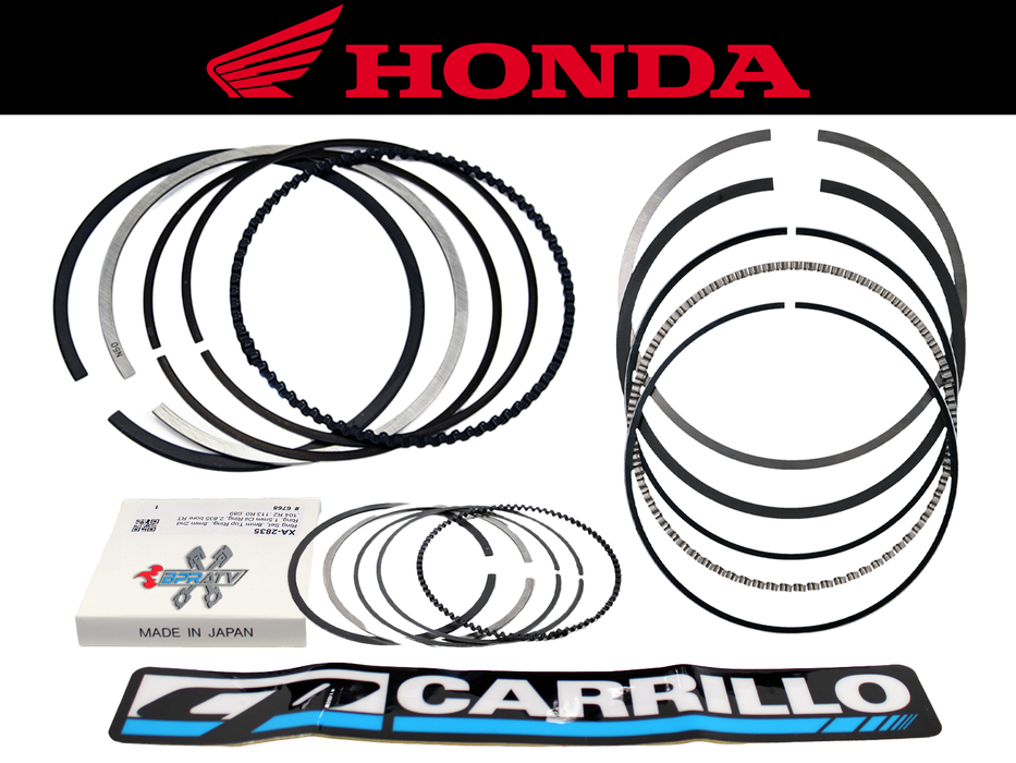 02-16 Honda CRF450R CRF 450R Stock 100mm Big Bore CP Carrillo Piston Rings Only