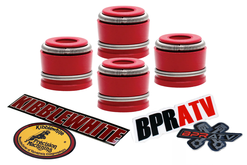 Yamaha YZ450F YZ 450F Kibblewhite RED Viton Valve Stem Seals Seal Set of 5 03-09