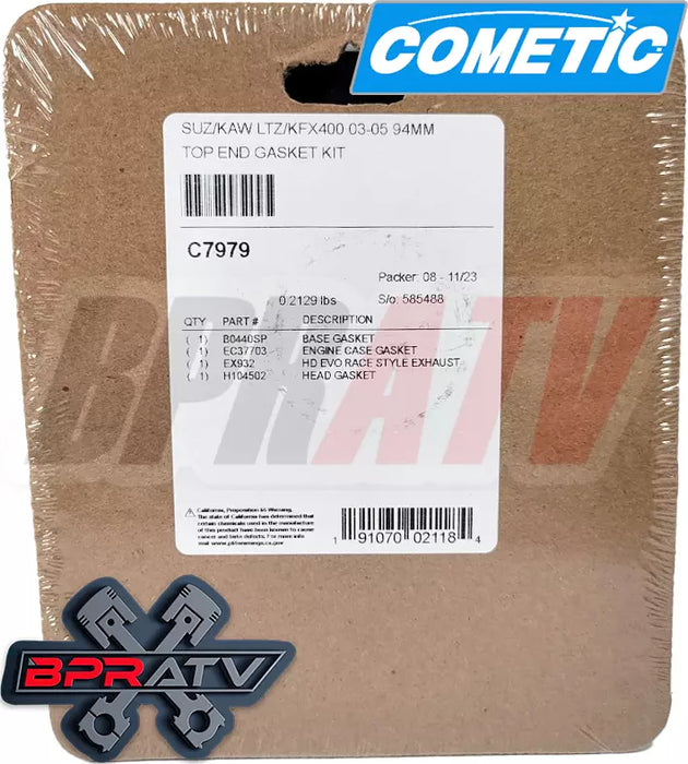 Arctic Cat 400 DVX 400 94mm 434 cc Big Bore Cylinder CP Cometic Top End Rebuild