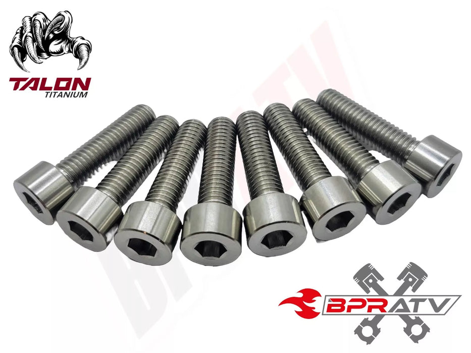 GSX1300R Hayabusa Titanium Exhaust Bolts Grade 5 Ti Head Pipe Bolt Kit Set of 8